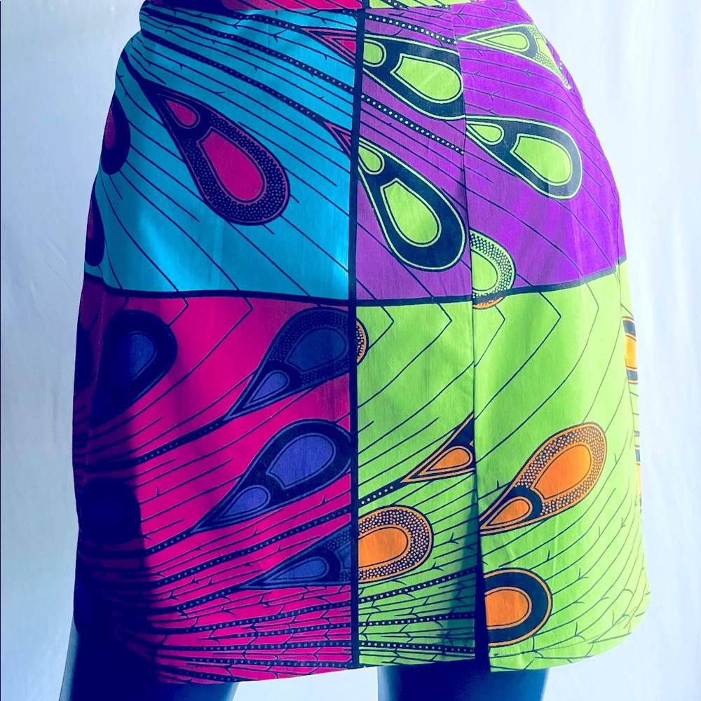 100% Cotton African Print Skirt